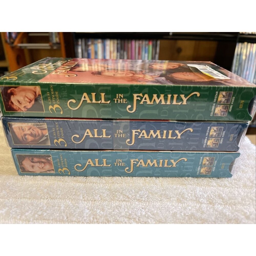 3 All in the Family VHS Lot Archie Bunker Carroll O’Connor